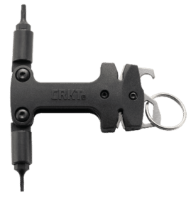 CRKT Knife Maintenance Multi-Tool features torx bits, sharpeners, bottle opener and flat head screw dirver